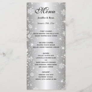 Elegant Wedding Menu