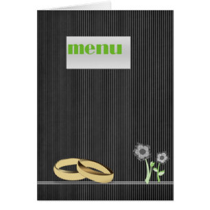 Elegant Wedding Menu Card
