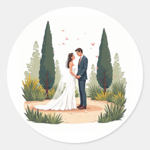 Elegant Wedding Moment Sticker