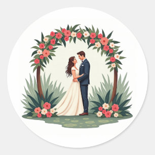 Elegant Wedding Moment Sticker