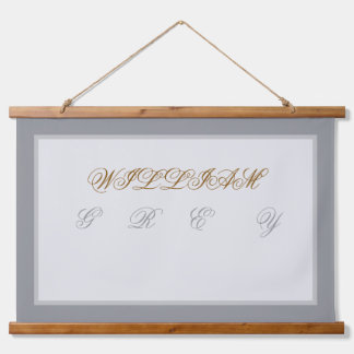 Elegant Wedding Monogram Mr & Mrs Personalised Wal Hanging Tapestry
