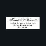 Elegant Wedding Monogram Return Address Rubber Stamp<br><div class="desc">Add style to your wedding invitation envelopes with this elegant return address rubber stamp design. Personalise with your name(s) in script and return address.</div>