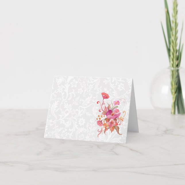 Elegant wedding Note Cards (Front)