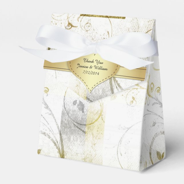 Elegant Wedding Paper Wedding Favour Gift Box (Front Side)