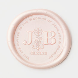 Elegant Wedding Personalised Wax Seal Sticker