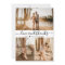 Elegant Wedding Photo Collage Thank You Card