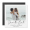 Elegant Wedding PHOTO Save the Date Magnetic Card