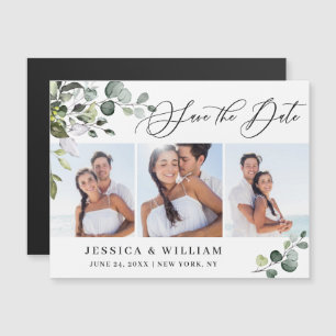 Elegant Wedding PHOTO Save the Date Magnetic Card