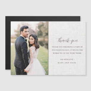 Elegant Wedding Photo Thank You