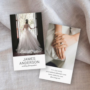 Elegant Wedding Photographer Business Card