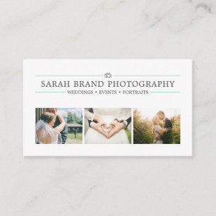 Elegant Wedding Photography Business Card
