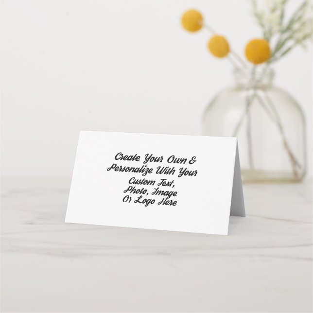 Elegant Wedding Place Cards - Customisable Names (Front)