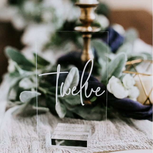 Elegant Wedding Place Cards Window Cling (Creator Uploaded)