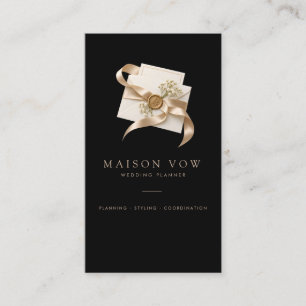 Elegant Wedding Planner Business Card