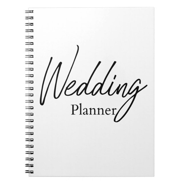 Elegant Wedding Planner Notebook (Front)