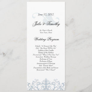 Elegant Wedding Program Programme