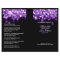 Elegant Wedding Program Purple Lights