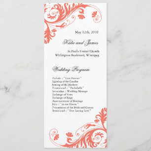 Elegant  Wedding Programs Programme