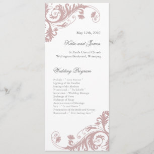 Elegant Wedding Programs Programme