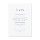Elegant Wedding Reception Dusty Blue Chic