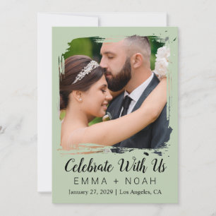 Elegant Wedding Reception Invitation Template