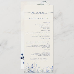 Elegant Wedding Reception Menu