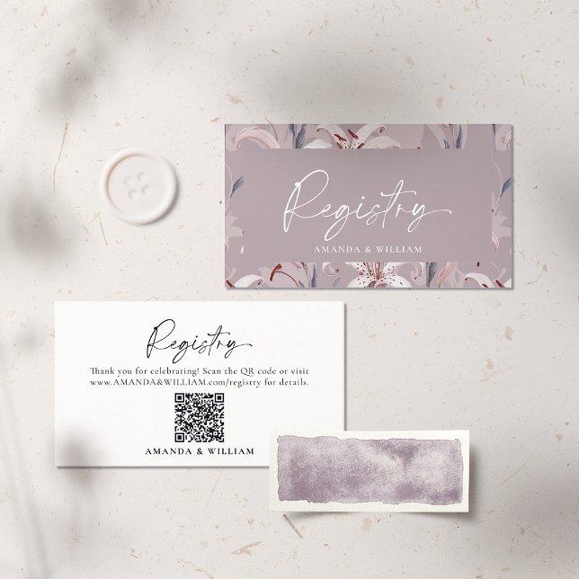 Elegant Wedding Registry Card  (Creator Uploaded)