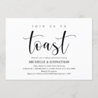 Elegant Wedding Rehearsal Dinner Invitation Card
