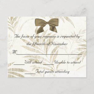 Elegant Wedding Response Card