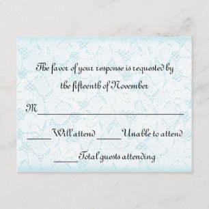 Elegant Wedding Response Card