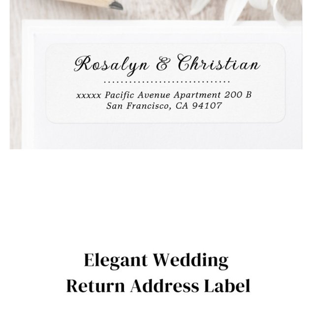 Elegant Wedding Return Address (Creator Uploaded)