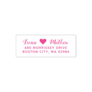 Elegant Wedding Return Address Self-inking Stamp