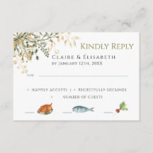 Elegant Wedding RSVP Card