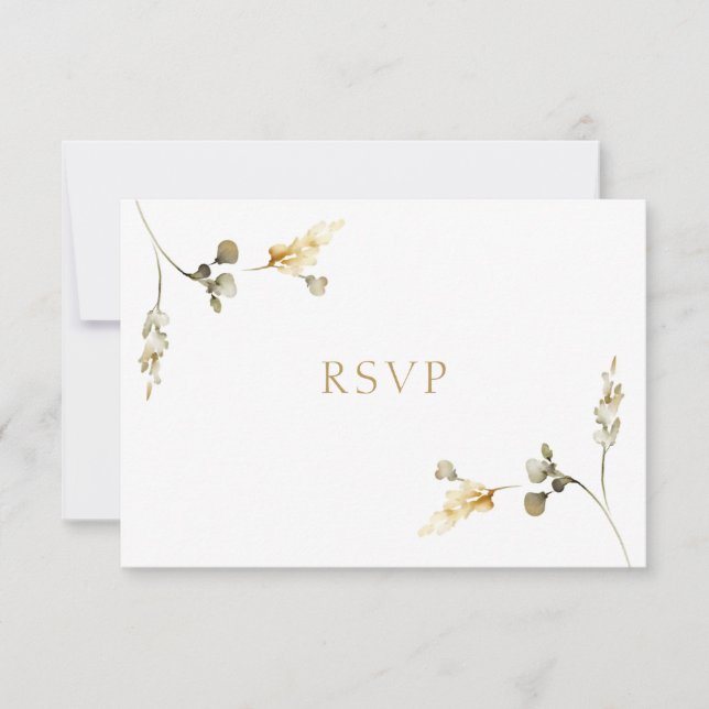 Elegant Wedding RSVP Card (Front)