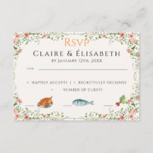 Elegant Wedding RSVP Card