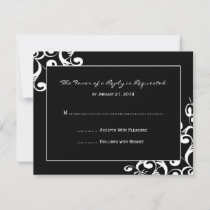 Elegant Wedding RSVP Cards