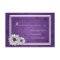 Elegant Wedding RSVP Dahlia Floral Purple