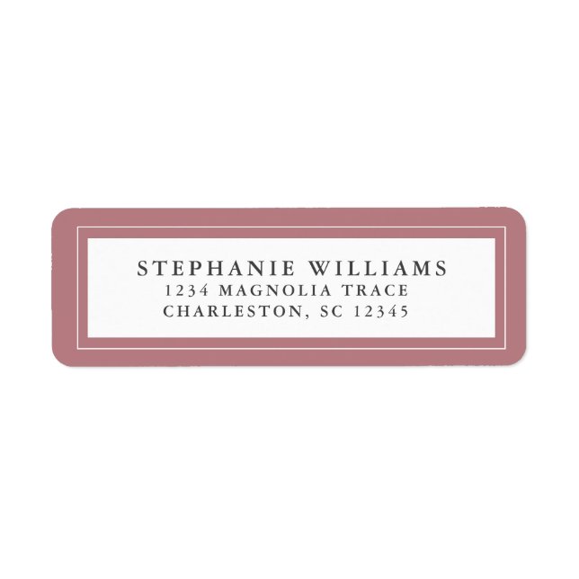 Elegant Wedding RSVP Dusty Rose and White (Front)