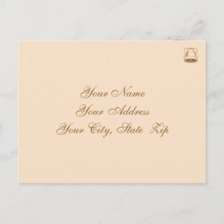 Elegant Wedding RSVP Invitation Postcard