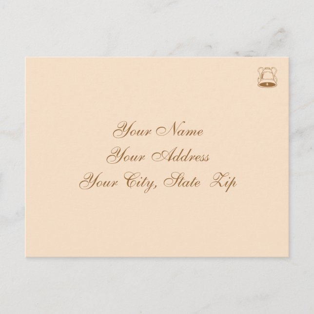 Elegant Wedding RSVP Invitation Postcard (Front)