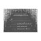 Elegant Wedding RSVP Night Dazzle Black