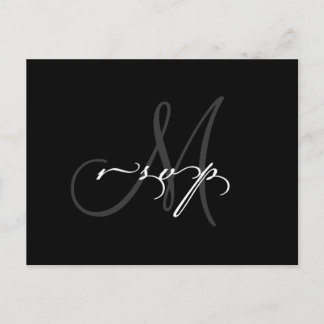 Elegant Wedding RSVP Postcard