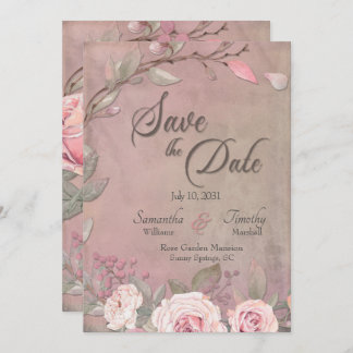 Elegant Wedding Save The Date Invitation
