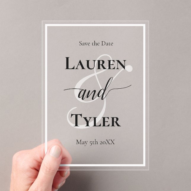 Elegant Wedding Save the Date - Monogram Template (Insitu (Handheld))