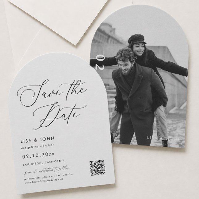 Elegant Wedding Save the Date Photo Invitation (Creator Uploaded)