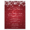Elegant Wedding Save The Date Winter Sparkle Red