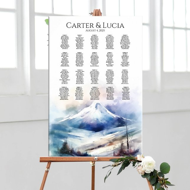 Elegant wedding seating chart find your seat (Creator Uploaded)