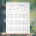 Elegant Wedding Seating Chart Modern Minimal