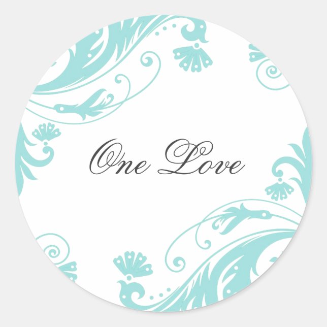 Elegant Wedding Stickers (Front)