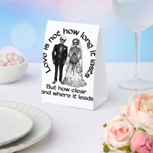 Elegant Wedding Table Card - Meaningful Love Quote